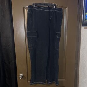 Playboy Black Cargo Pants